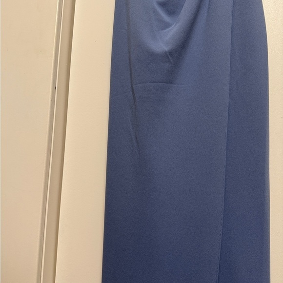NWT Sachin & Babi Paulina 4-Way Stretch Crepe Gown –Slate Blue Slate Blue Size 6 - Picture 6 of 13